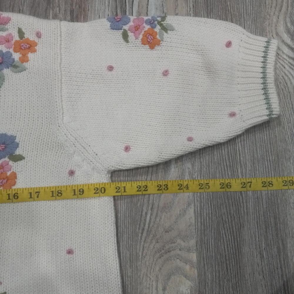 Jennifer Reed Floral Embroidered Sweater - Picture 10 of 14